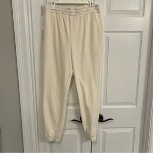 H&M cream sweatpants
